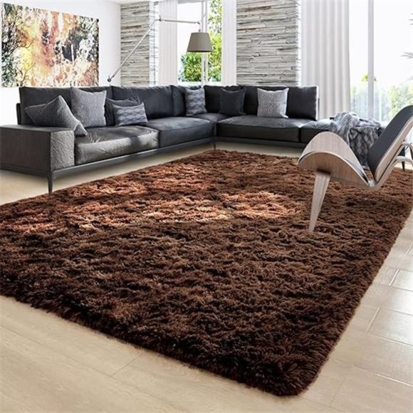 Fluffy Rug, Super Soft Fuzzy Area Rugs for Bedroom Living Room - 6' x 9' Large - Picture 8 of 8